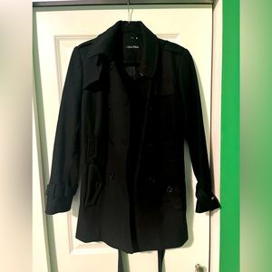 Calvin Klein belted pea coat